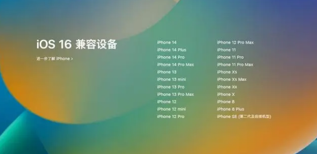 牡丹江苹果手机维修分享iOS16.1.1支持哪些设备 