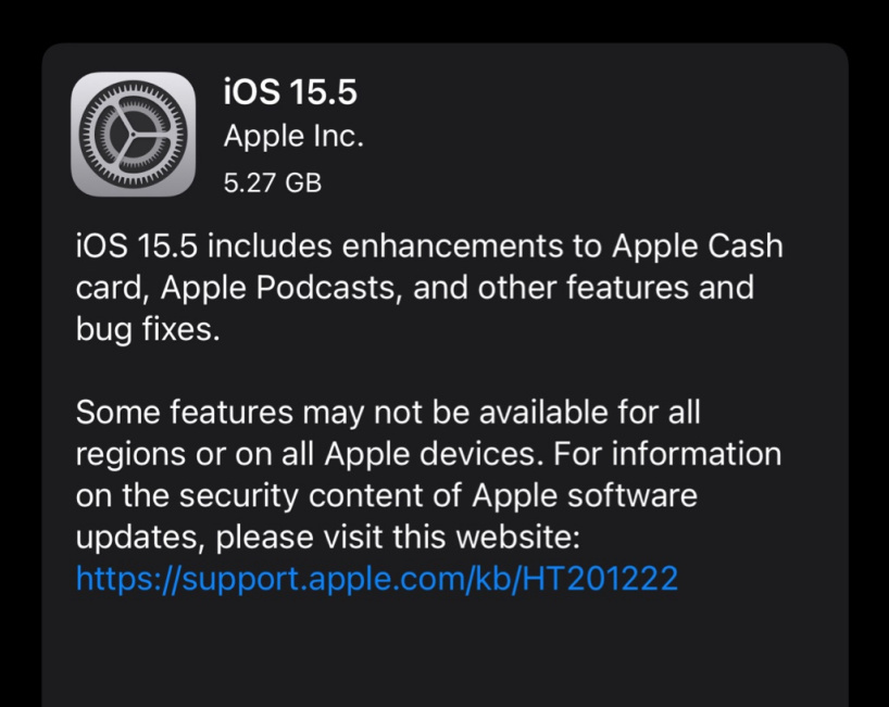 牡丹江苹果手机维修分享iOS 15.5 RC版更新内容及升级方法 